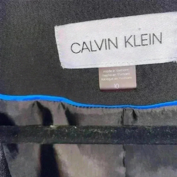 Calvin Klein Satin Lapel Blazer Size 10 - Picture 3 of 5